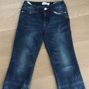 Girls dark washed jeans